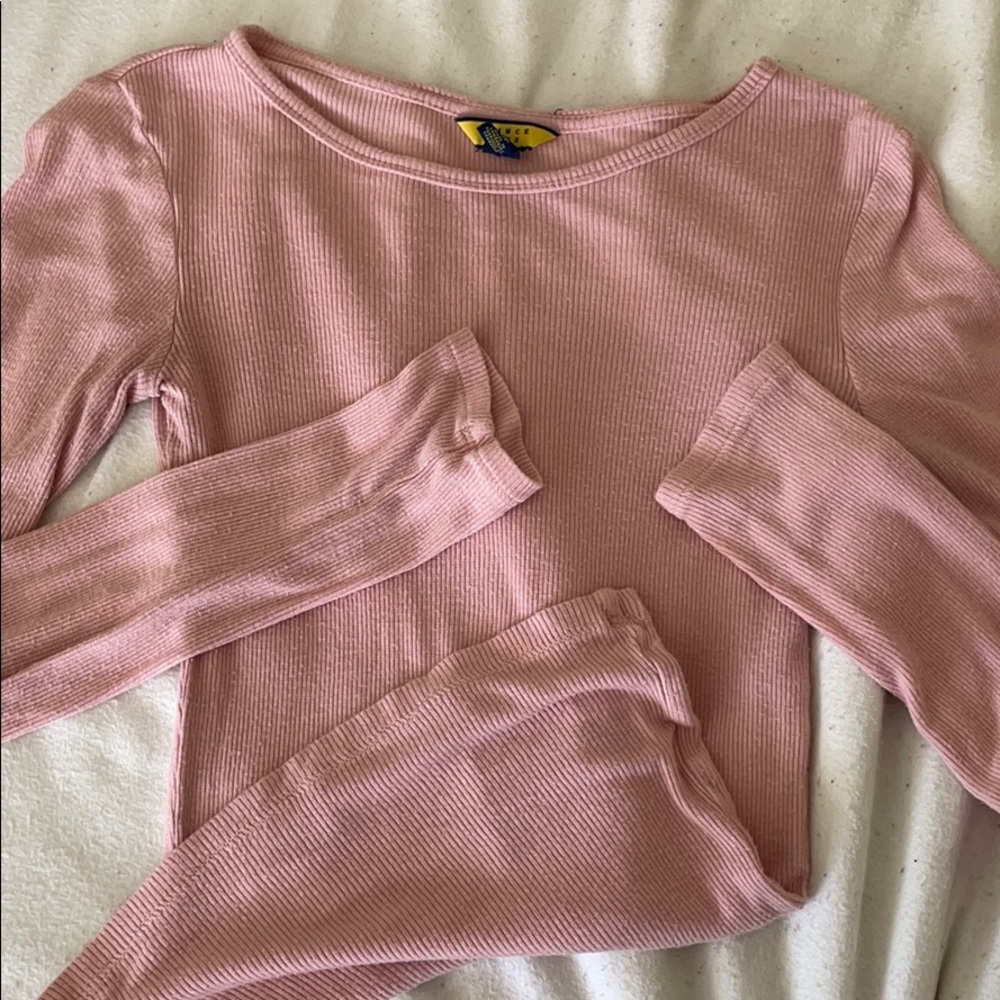 3/20$ baby pink long sleeve